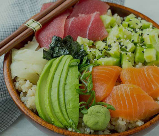 Poke bowls